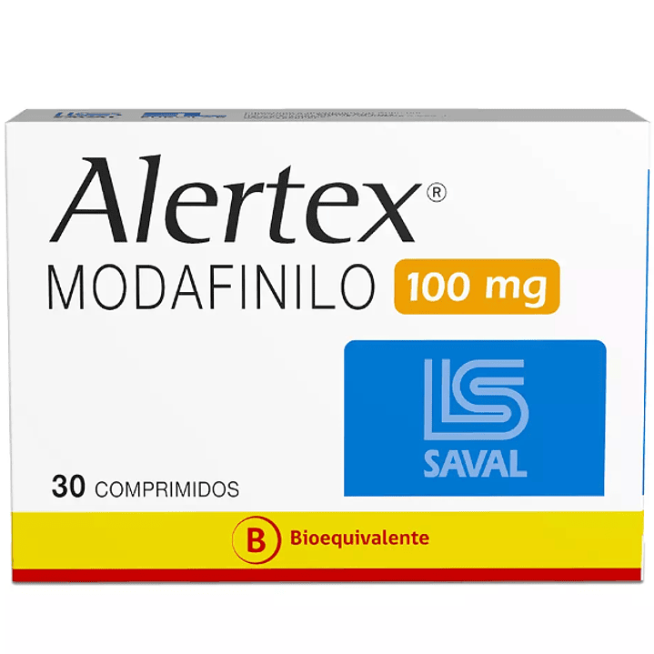 Alertex (B) Modafinilo 100 mg 30 Comprimidos. 1