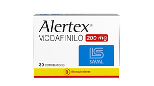 Alertex (B)  Modafinilo 200 mg 30 Comprimidos.