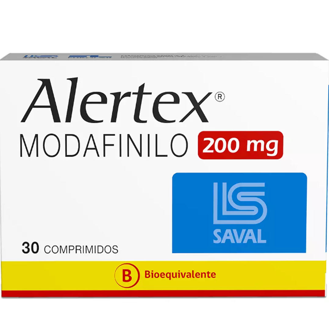 Alertex (B)  Modafinilo 200 mg 30 Comprimidos. 1
