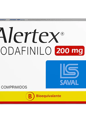 Alertex (B) Modafinilo 200 mg 30 Comprimidos.