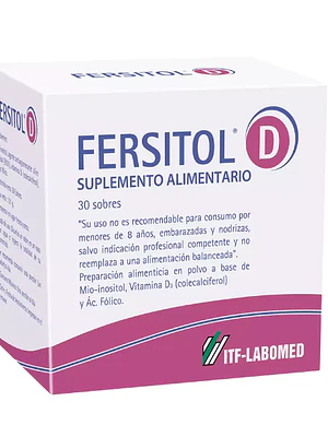 Fersitol D Suplemento alimentario 30 sobres.