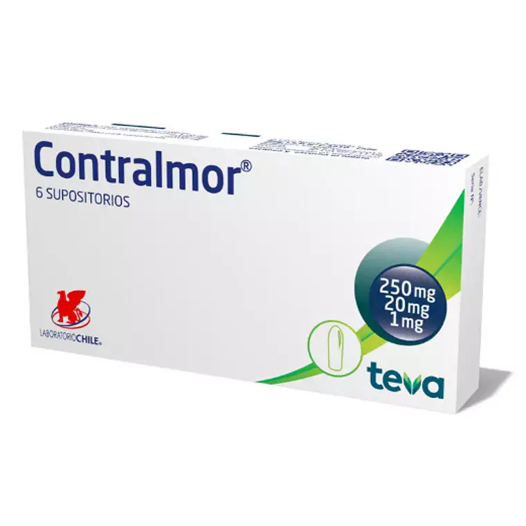 Contralmor 6 Supositorios. 1