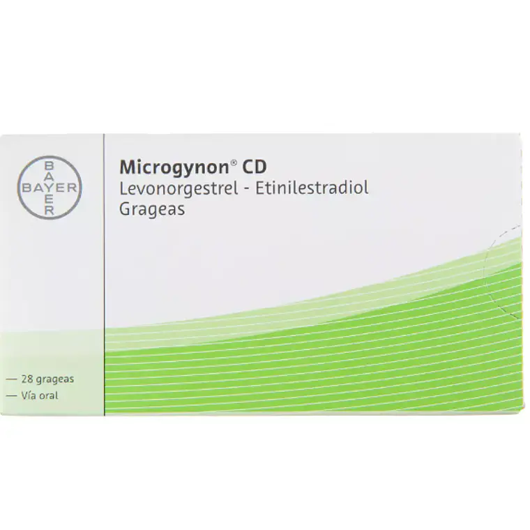 Microgynon CD Levonorgestrel, Etinilestradiol 28 Grageas. 1