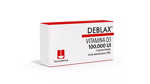 Deblax Vitamina D3 100.000 U.I. 2 Cápsulas blandas.
