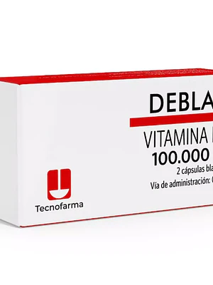Deblax Vitamina D3 100.000UI 2 Cápsulas blandas.