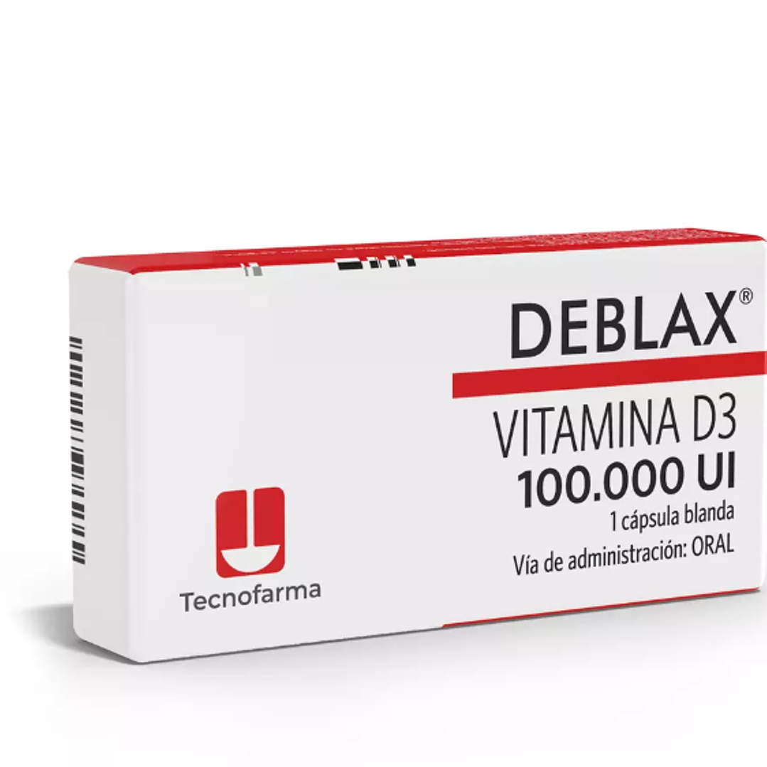 Deblax Vitamina D3 100.000 U.I. 1 Cápsula blanda. 1