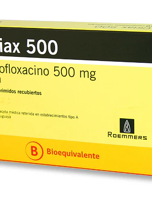 Ciriax (B) Ciprofloxacino 500 mg 10 Comprimidos.