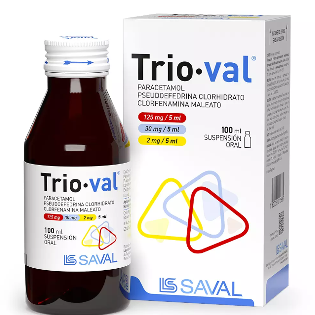 Trio-val Paracetamol Jarabe 100 ml. 1