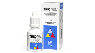 Trio-val Paracetamol Suspensión oral para gotas 15 ml.