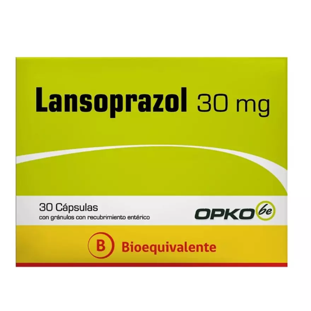 Lansoprazol (B) 30 mg 30 Cápsulas. OPKO 1