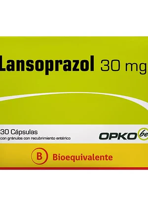 Lansoprazol (B) 30 mg 30 Cápsulas.Opko 