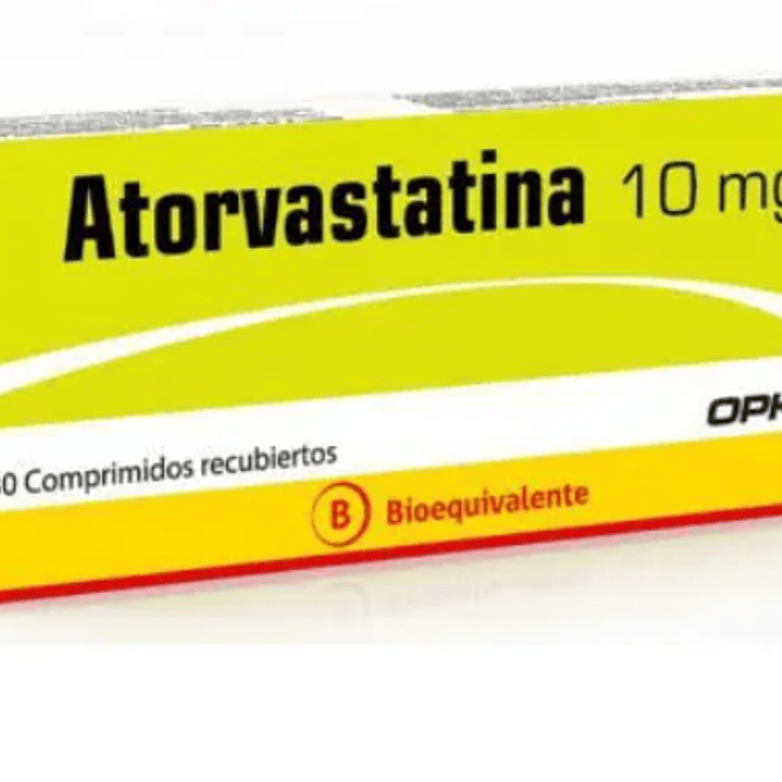 Atorvastatina (B) 10 mg 30 Comprimidos.  1