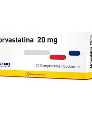 Atorvastatina (B) 20 mg 30 Comprimidos recubiertos.