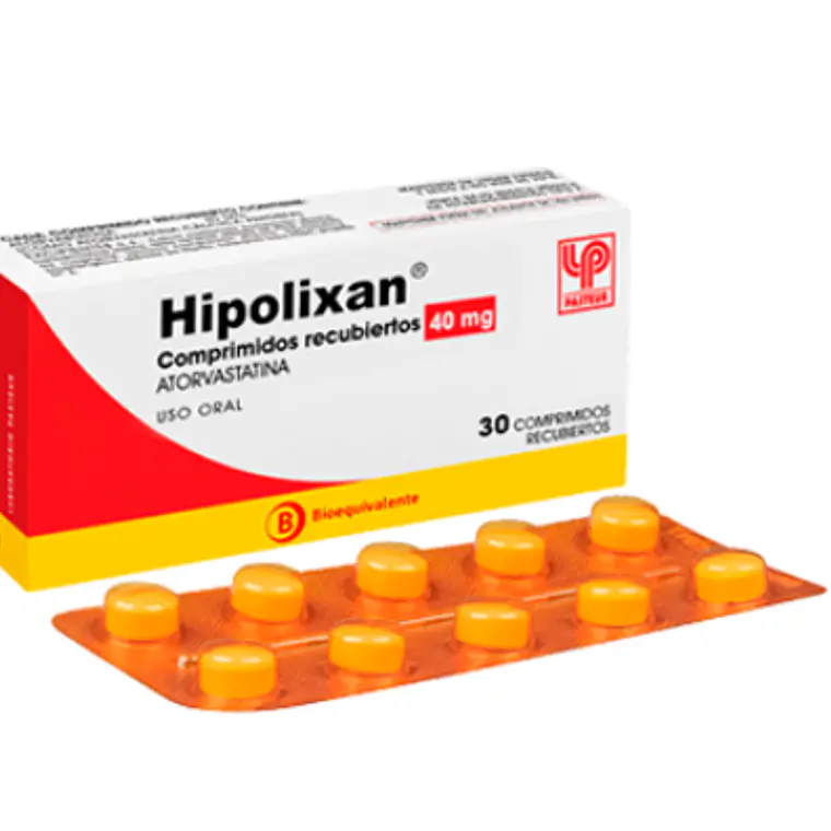 Hipolixan (B)  Atorvastatina 40 mg 30 Comprimidos. 1