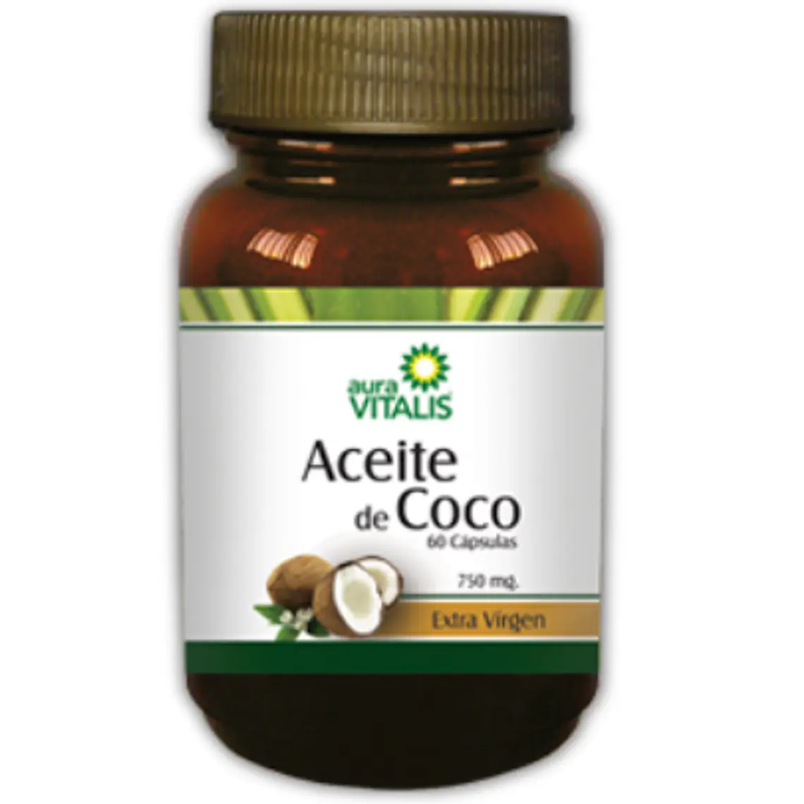 Aceite de Coco  60 Cápsulas. Aura Vitalis 1