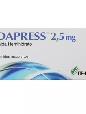 Indapress Indapamida 2,5 mg 30 Comprimidos.
