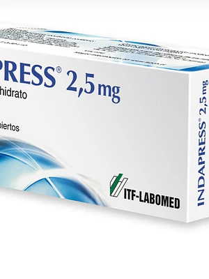 Indapress Indapamida 2,5 mg 60 Comprimidos recubiertos.