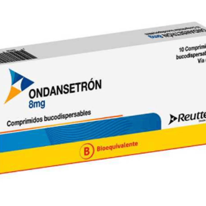 Ondansetrón  4 mg 8 Comprimidos bucodispersables. Reutter 1