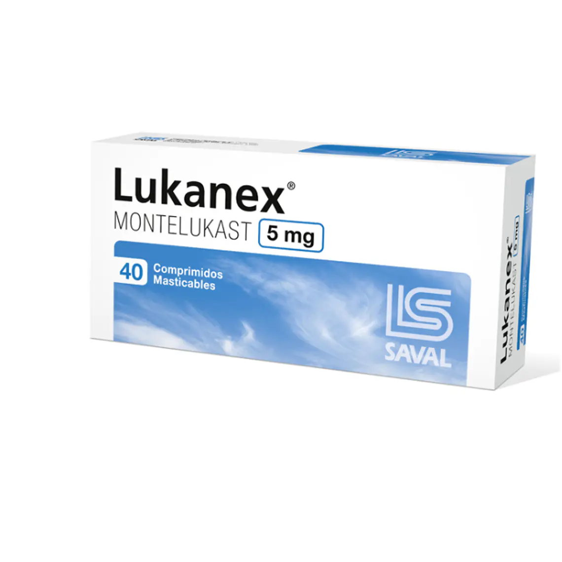Lukanex Montelukast 5 mg 40 Comprimidos masticables. 1