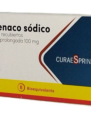 Diclofenaco sódico 100 mg 8 Comprimidos de liberación prolongada.