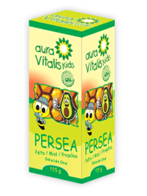 Persea Palto, propóleo, miel Solución oral 155 ml. Aura Vitalis kids