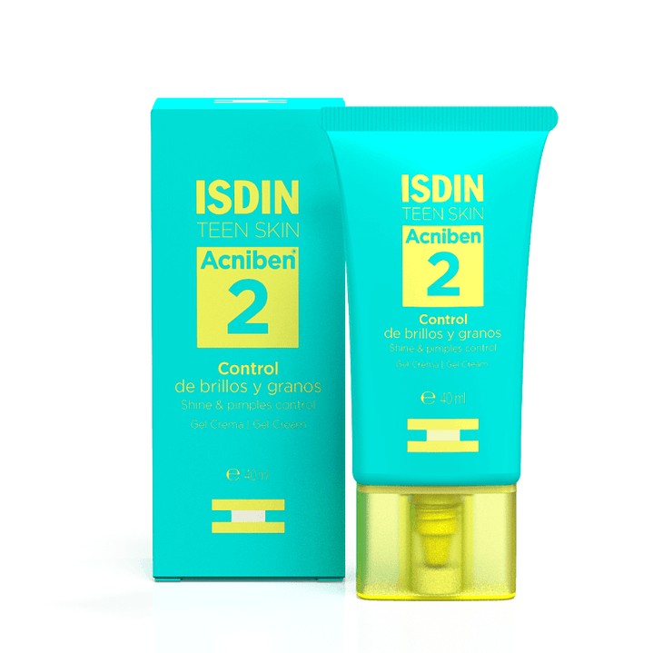 Acniben Gel crema control brillos y granos 40 ml. ISDIN Teen skin 1