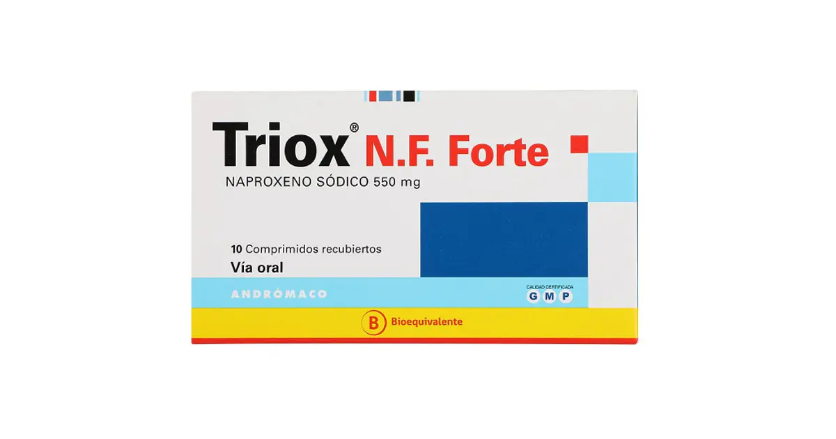 Triox N.F. Forte (Bioequivalente) 550 mg 10 Comprimidos N...