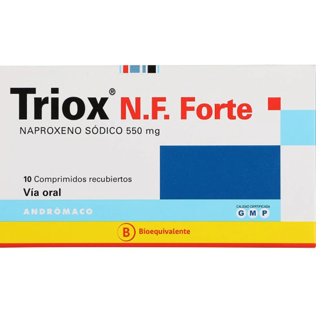 Triox N.F. Forte (B) Naproxeno 550 mg 10 Comprimidos. 1