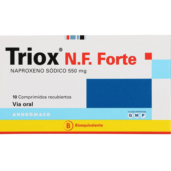 Triox N.F. Forte (B) Naproxeno 550 mg 10 Comprimidos. 1