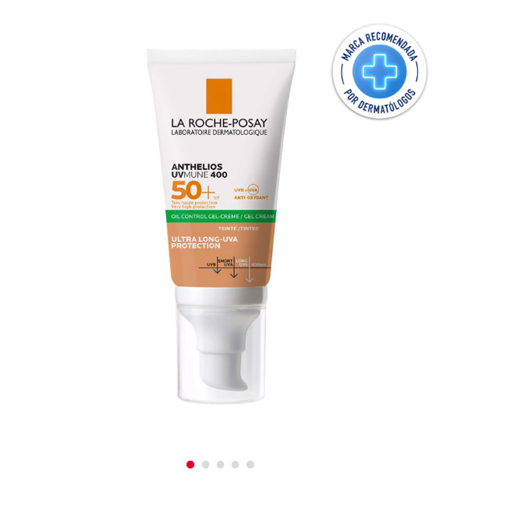 Anthelios Oil control Gel-crema UVMune 400 color FPS50+ 50 ml. La Roche-Posay  1