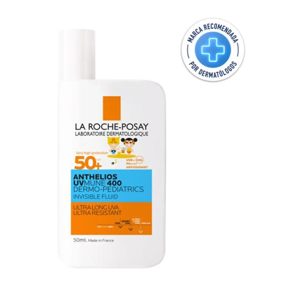 Anthelios UV Mune 400 Dermo pediatric Fotoprotector SPF 50 invisible 50 ml. La Roche Posay 1