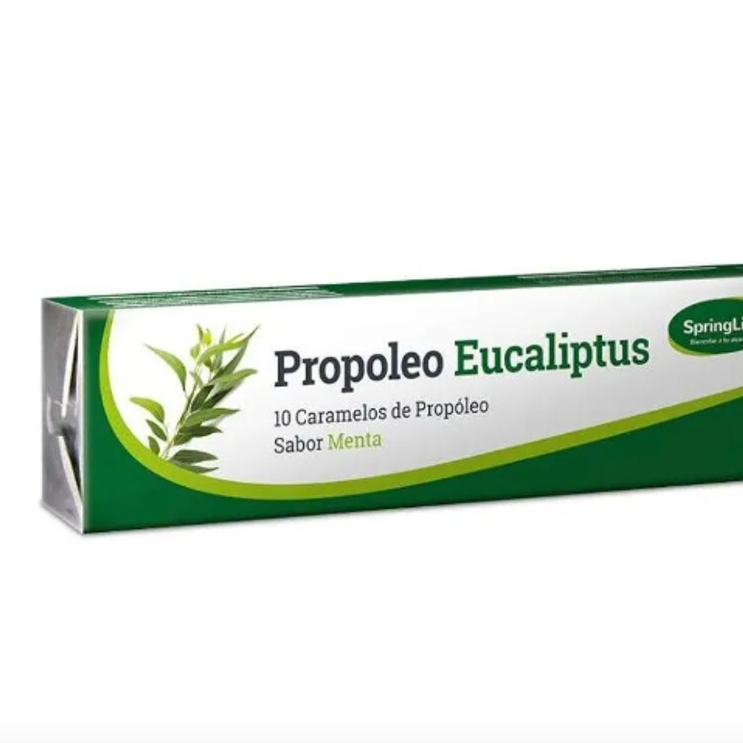 Propóleo Eucaliptus 10 Caramelos sabor menta. Springlife 1