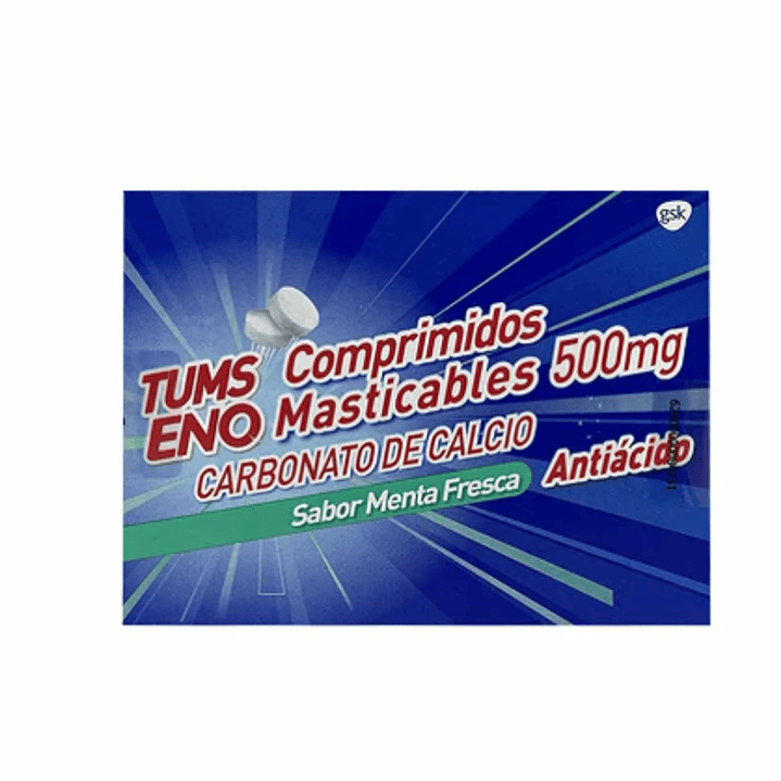Tums Eno Antiácido 500 mg 48 Comprimidos masticables 1
