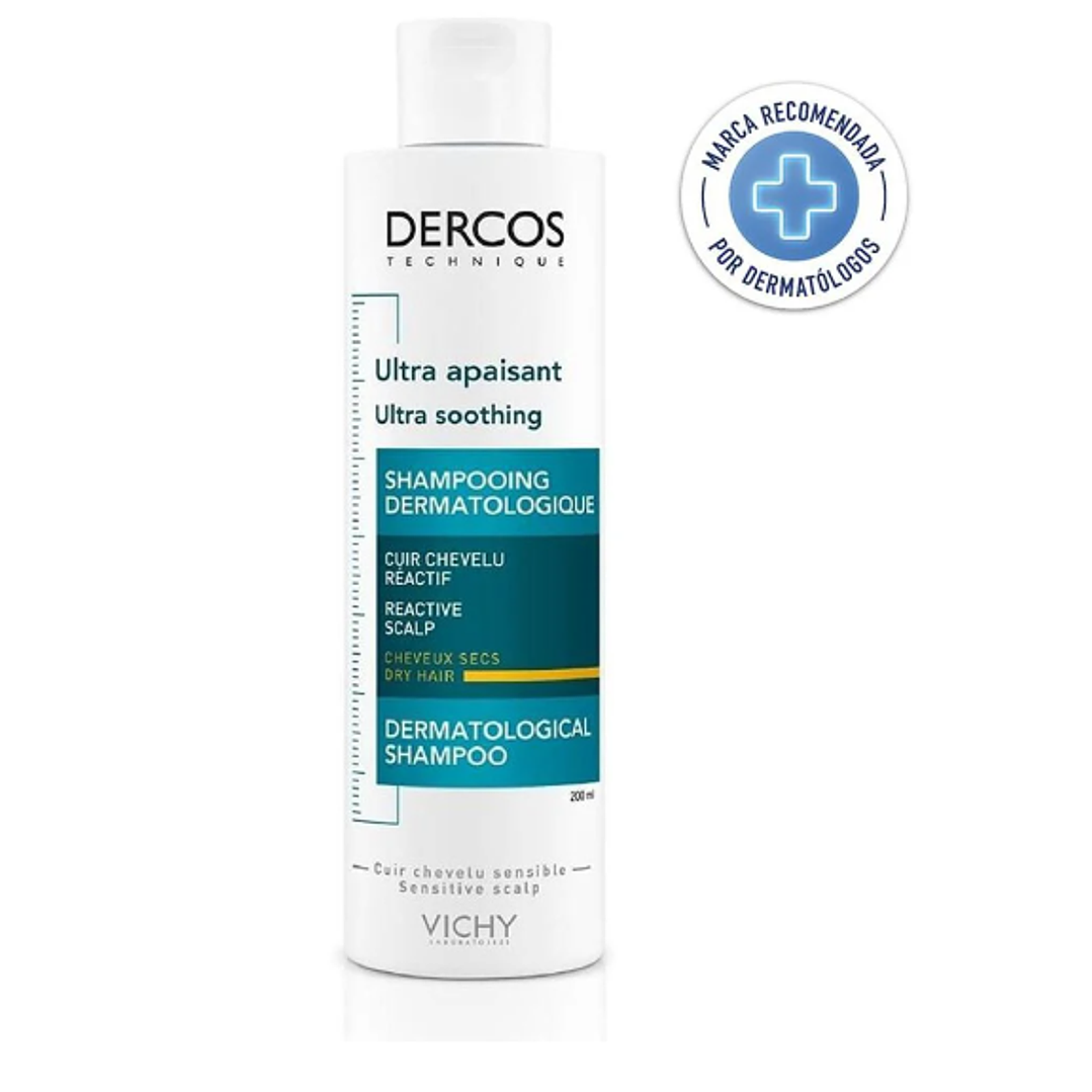 Dercos Shampoo Sensitive seco 200 ml. Vichy 1