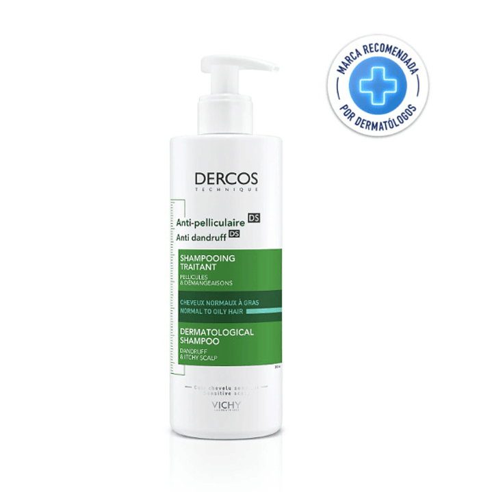 Dercos Shampoo Anticaspa grasa 390 ml. Vichy 1