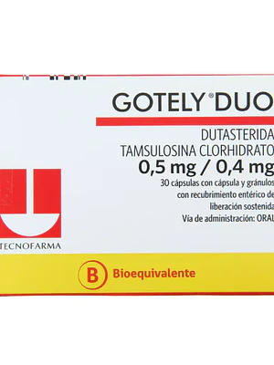 Gotely Duo (B) Dutasterida, Tamsulosina 30 Cápsulas.