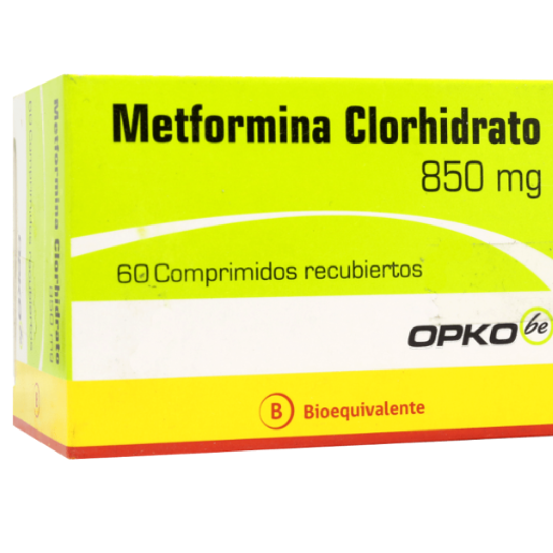 Metformina (B) 850 mg 60 Comprimidos. Opko 1