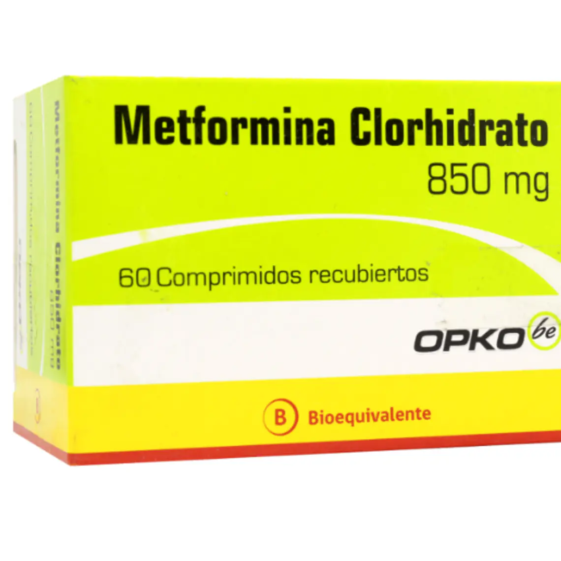 Metformina (B) 850 mg 60 Comprimidos recubiertos. Opko 1