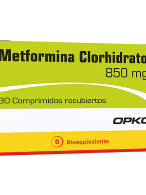 Metformina comprimidos 850 mg por 30 Opko (Be)