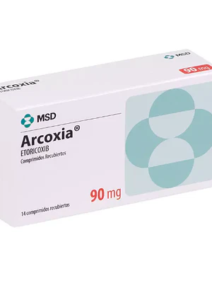 Arcoxia Etoricoxib 90 mg 14 Comprimidos recubiertos.