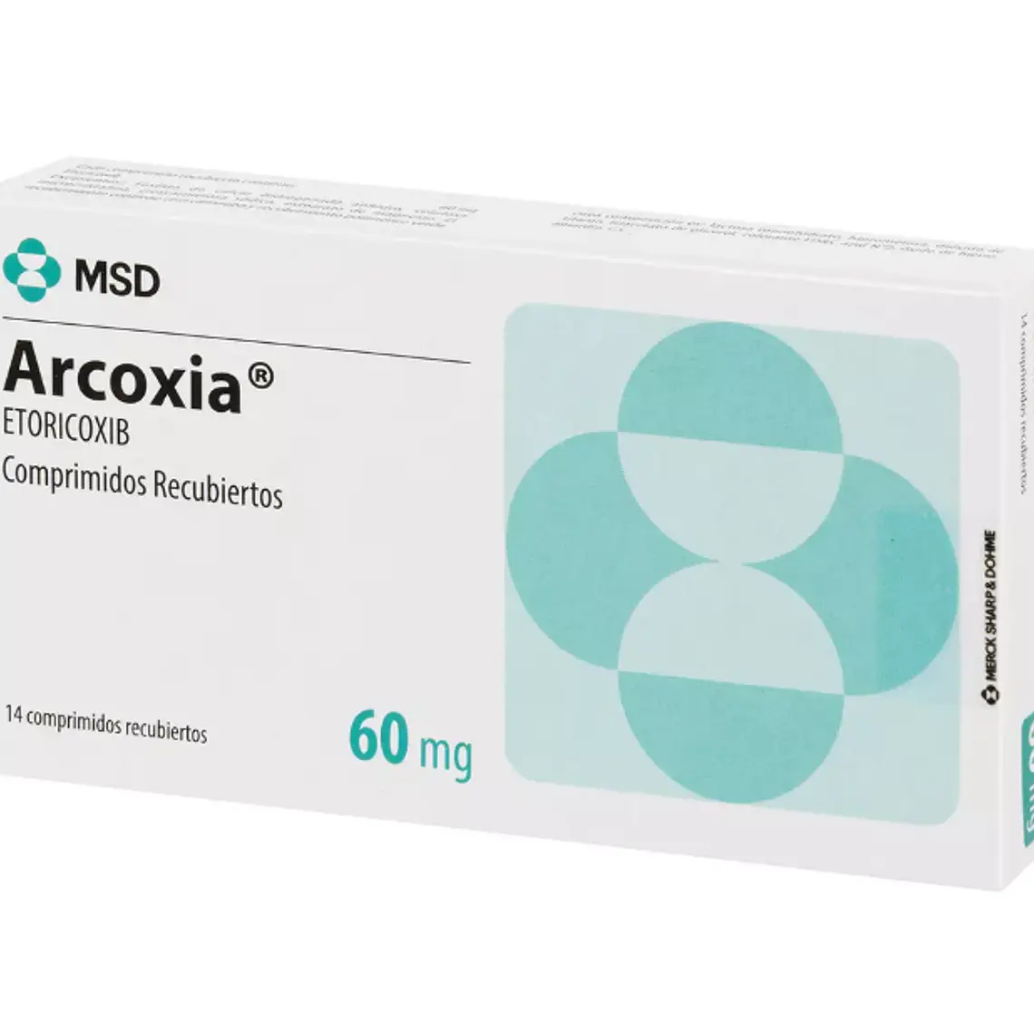 Arcoxia  Etoricoxib 60 mg 14 Comprimidos recubiertos. 1