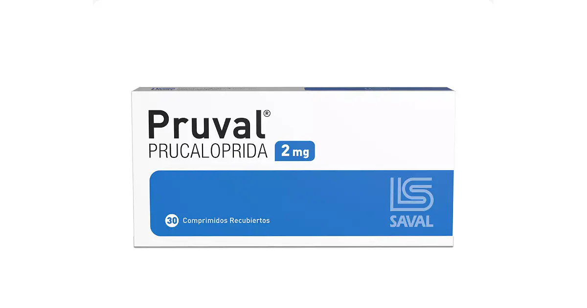 Pruval Prucaloprida 2 mg 30 Comprimidos recubiertos.
