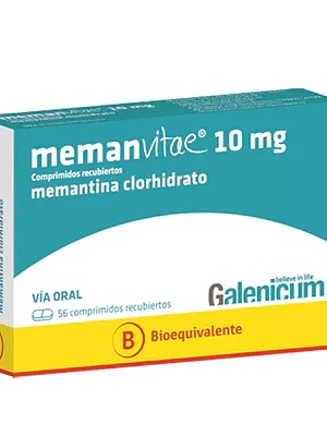 Memanvitae (B) Memantina 10 mg 56 Comprimidos.