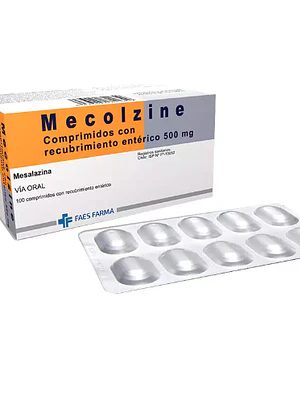 Mecolzine (B) Mesalazina 500 mg 100 Comprimidos recubiertos.