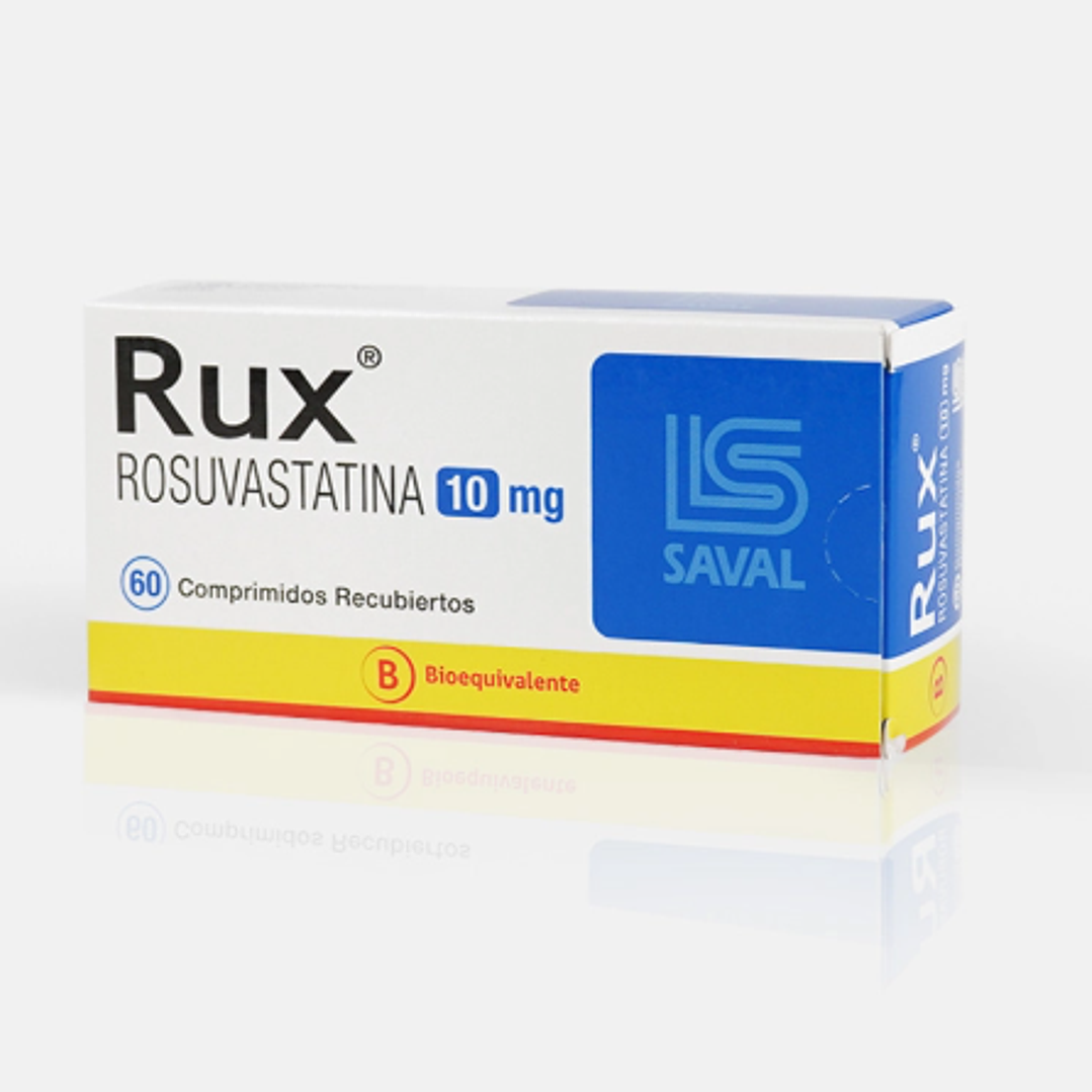 Rux (B) Rosuvastatina 10 mg 60 Comprimidos recubiertos. 1