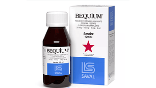 Bequium Pseudoefedrina, Codeí­na, Clorfenamina Jarabe 120 ml.