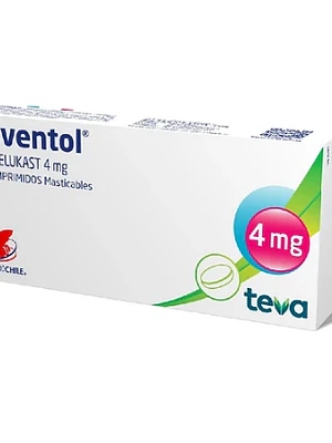 Asventol (B) Montelukast 4 mg 30 Comprimidos masticables.