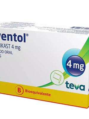 Asventol (B) Montelukast 4 mg 30 Sobres.