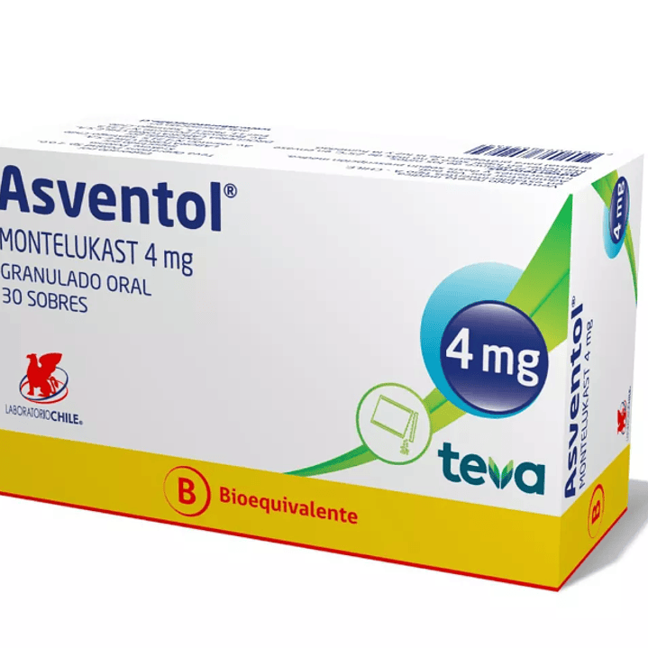 Asventol (B) Montelukast 4 mg 30 Sobres. 1
