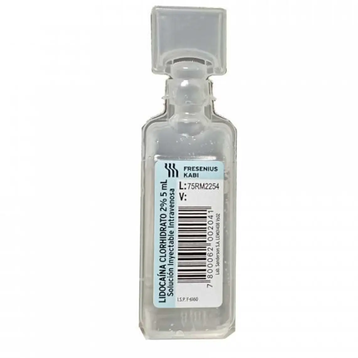 Lidocaina Hcl 2 % Ampollas 5  ml 100 Unidades 1